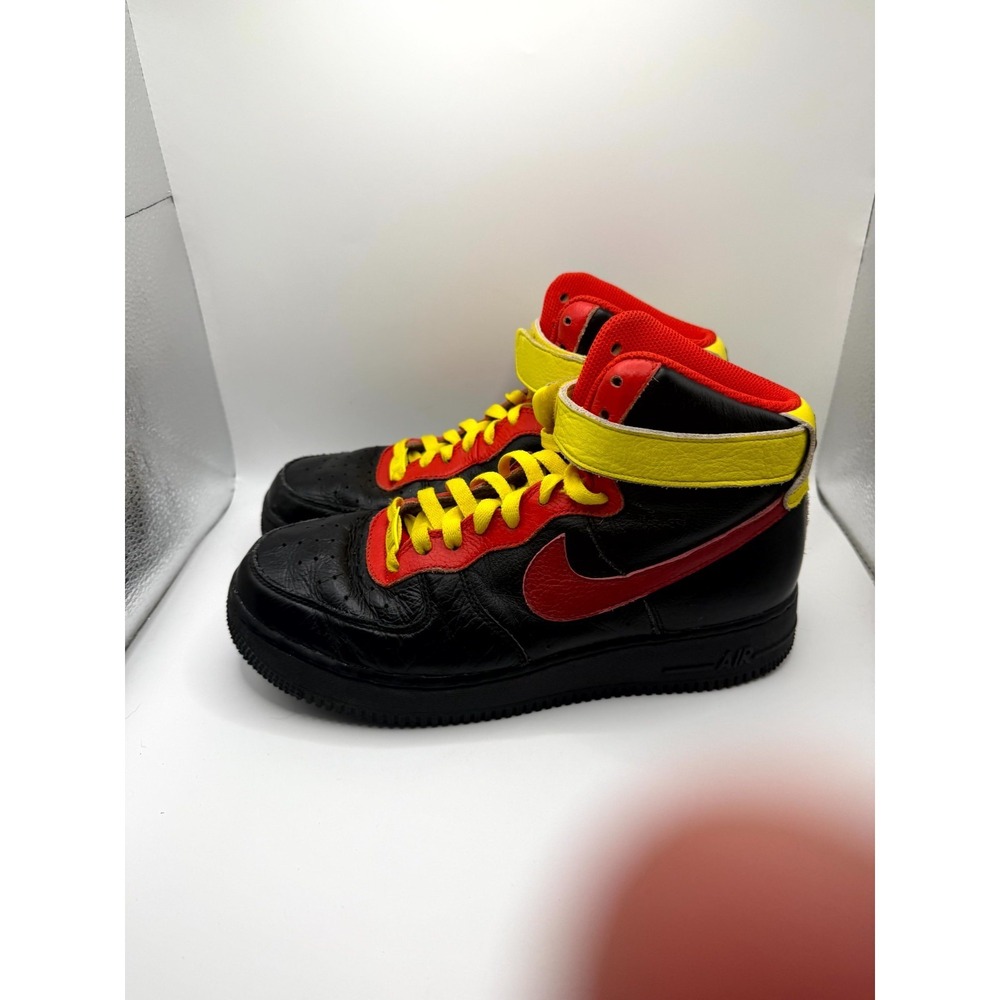 Nike Air Force 1 High By You DN4168-991 Mens 8 Sneakers Black Leather Shoes - Picture 2 of 9